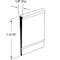 Prime-Line Vinyl Shower Door Bottom Sweep, 36 In. x 1-5/16 In. Star Shaped Top, Gray (Single Pack) M 6023 - alternate 2